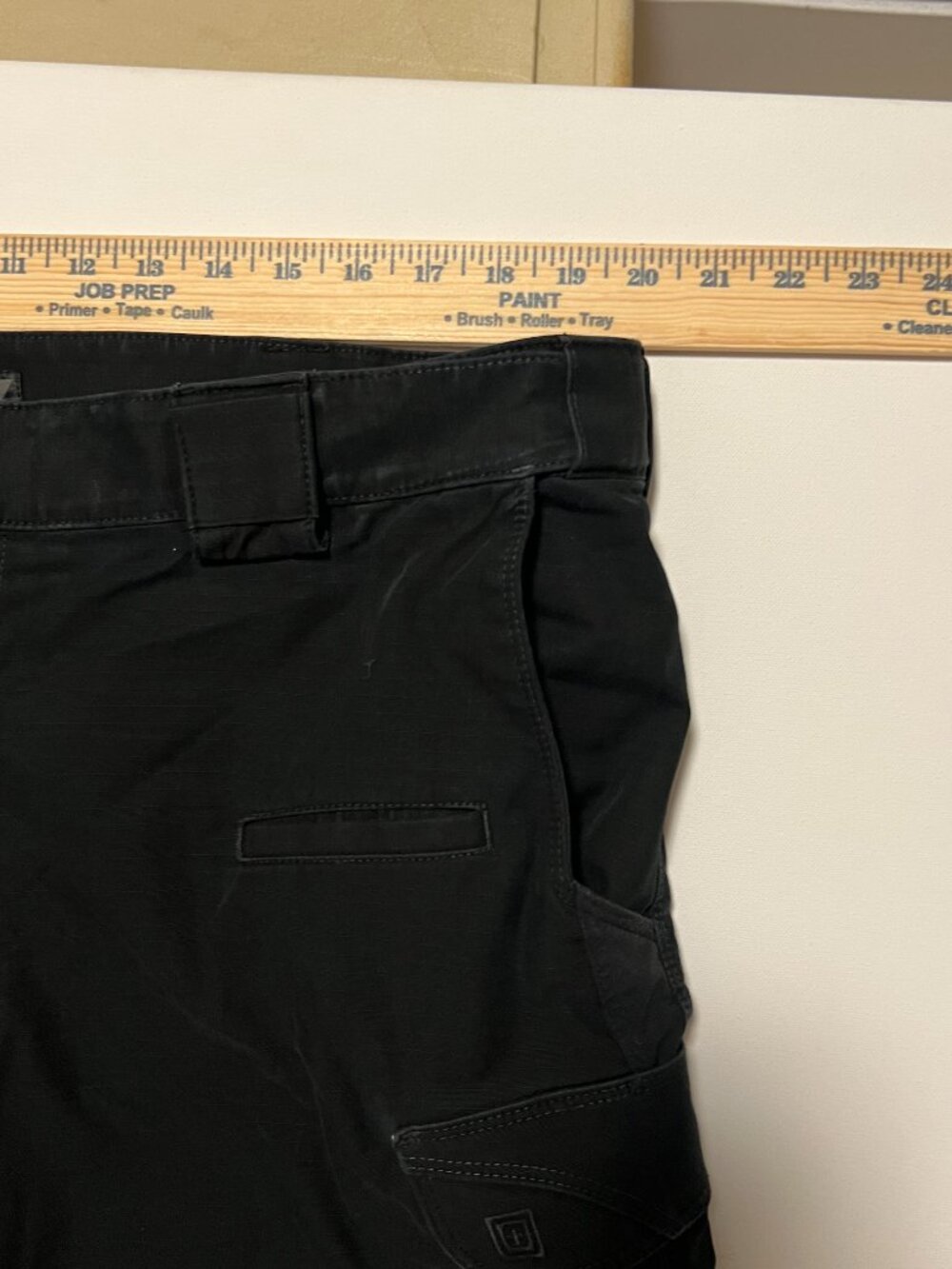 5.11 Tactical Cargo Pants Double Knee Ripstop Utility Black Men's size 40x32 - Picture 2 of 7